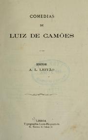 Cover of: Comedias de Luiz de Camões