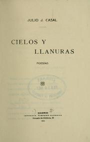 Cover of: Cielos y llanuras, poesías