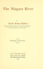 Cover of: Niagara River | Archer Butler Hulbert