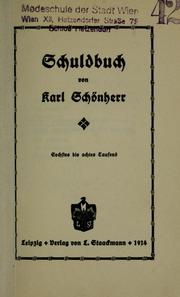 Cover of: Schuldbuch