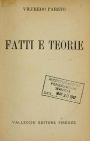 Cover of: Fatti e teorie