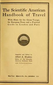 Cover of: The scientific American handbook of travel: with hints for the ocean voyage, for European tours and a practical guide to London and Paris
