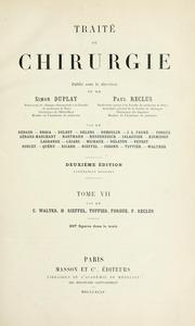 Cover of: Traité de chirurgie