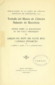 Cover of: Estudi sobre la malacologia de les valls pirenaiques