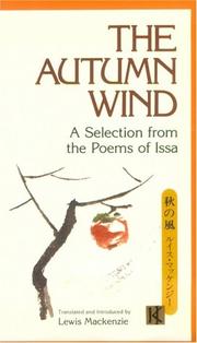 Cover of: The autumn wind by Kobayashi, Issa