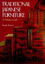 Cover of: Traditional Japanese furniture