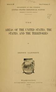 Cover of: The areas of the United States, the states, and the territories
