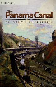 Cover of: The Panama Canal: an army's enterprise
