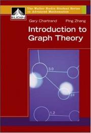 Cover of: Introduction to Graph Theory (reprint) (Walter Rudin Student Series in Advanced Mathematics) by Gary Chartrand, Zhang, Ping