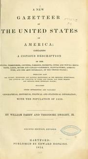 Cover of: A new gazetteer of the United States of America ... by Darby, William