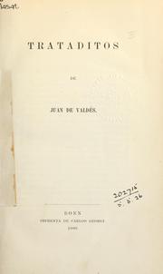 Cover of: Trataditos by Juan de Valdés