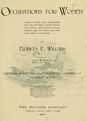 Cover of: Occupations for women by Frances Elizabeth Willard