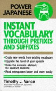 Cover of: Instant vocabulary through prefixes and suffixes