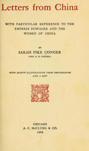 Cover of: Letters from China by Sarah Pike Conger