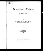 Cover of: William Nelson by Daniel Wilson