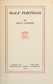 Cover of: Half portions by Edna Ferber