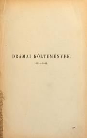 Cover of: Összes költői müvei by Mihály Vörösmarty