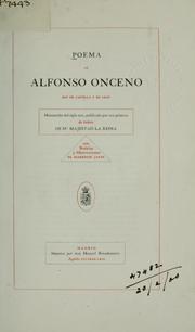 Cover of: Poema de Alfonso Onceno rey de Castilla y de Leon: manuscrito del siglo XIV