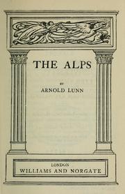 Cover of: The Alps