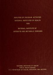 Cover of: Analysis of NIH program activities