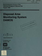 Cover of: Reconnassiance survey of the historical Bridgeport Disposal Site, August 1992 by Elizabeth Caporelli