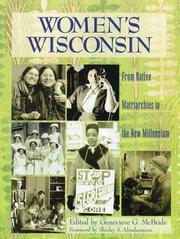 Cover of: Women's Wisconsin by edited by Genevieve G. McBride.