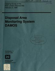 Cover of: Capping survey at the New London disposal site, February 3, 1989 by E. C. Revelas