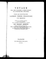 Cover of: Voyage de la mer Atlantique à l'océan Pacifique par le nord-ouest dans la mer glaciale