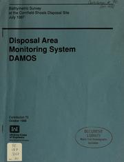 Cover of: Bathymetric survey at the Cornfield Shoals Disposal Site, July 1987