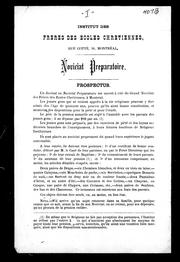 Cover of: Noviciat préparatoire by Frères des écoles chrétiennes