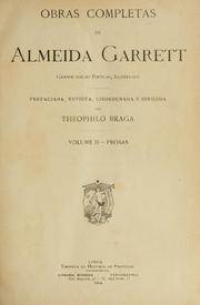 Cover of: Obras completas by Almeida Garrett