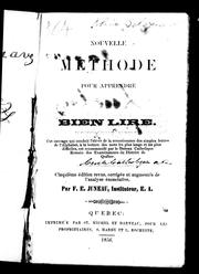 Cover of: Nouvelle méthode pour apprendre bien lire