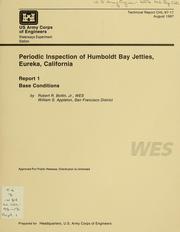 Cover of: Periodic inspection of Humboldt Bay jetties, Eureka, California: Base conditions