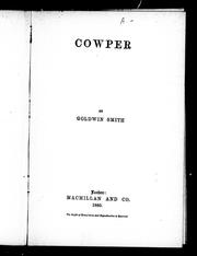 Cover of: Cowper$h