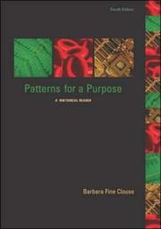 Cover of: Patterns for a Purpose with Student Access to Catalyst