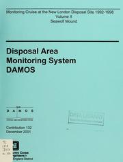 Cover of: Monitoring Cruise at the New London Disposal Site, 1992-1998 by United States. Army. Corps of Engineers. New England Division.