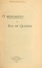 Cover of: O monumento a Eça de Queiroz