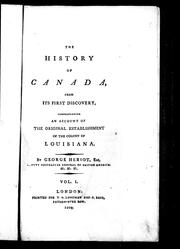 The history of Canada, from its first discovery by George Heriot