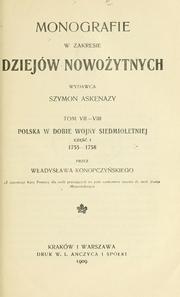 Cover of: Polska w dobie wojny siedmioletniej