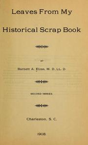 Cover of: Leaves from my historical scrap book