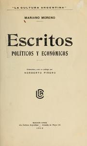 Cover of: Escritos políticos y económicos