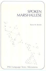 Cover of: Spoken Marshallese: an intensive language course with grammatical notes and glossary
