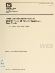 Cover of: Three-dimensional breakwater stability tests at Vale de Cavaleiros, Cape Verde