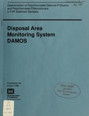 Cover of: Determination of polychlorinated dibenzo-p-dioxins and polychlorinated dibenzofurans in FVP sediment samples