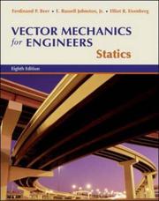 Cover of: Vector Mechanics for Engineers: Statics w/CD-ROM