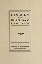 Cover of: Lincoln and Flag Day program 1909