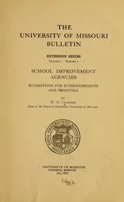 Cover of: School improvement agencies: suggestions for superintendents and principals