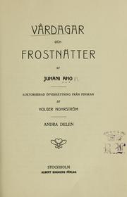 Cover of: Vårdagar och frostnätter