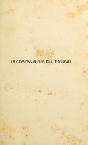 Cover of: La compraventa del trabajo: tesis doctoral