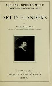 Cover of: Art in Flanders.